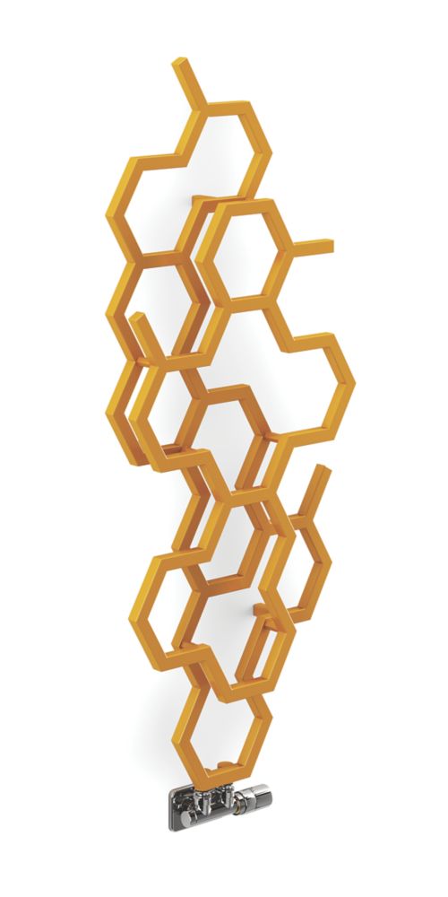 Image of Terma Hex Radiator 1200mm x 486mm Mustard 1180BTU 