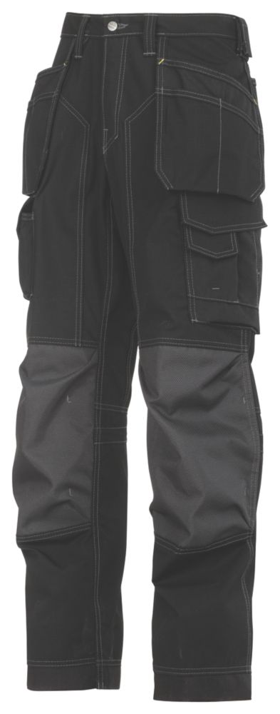 Image of Snickers Rip-Stop Trousers Grey / Black 36" W 30" L 