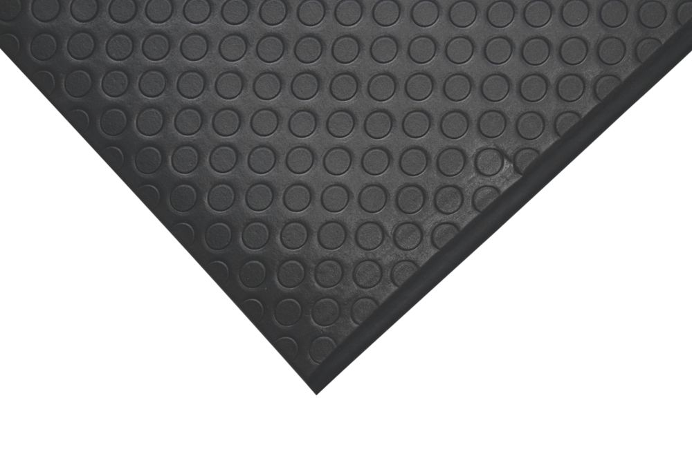Image of COBA Europe Orthomat Dot Anti-Fatigue Floor Mat Black 1.5m x 0.9m x 9mm 