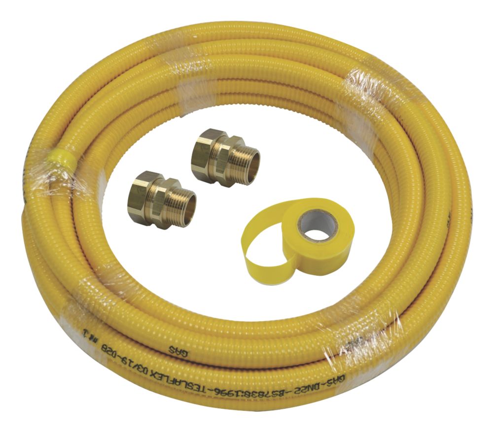 Image of Teslaflex Gas Fitting Starter Kit 20.7mm 10m DN22 4 Pieces 