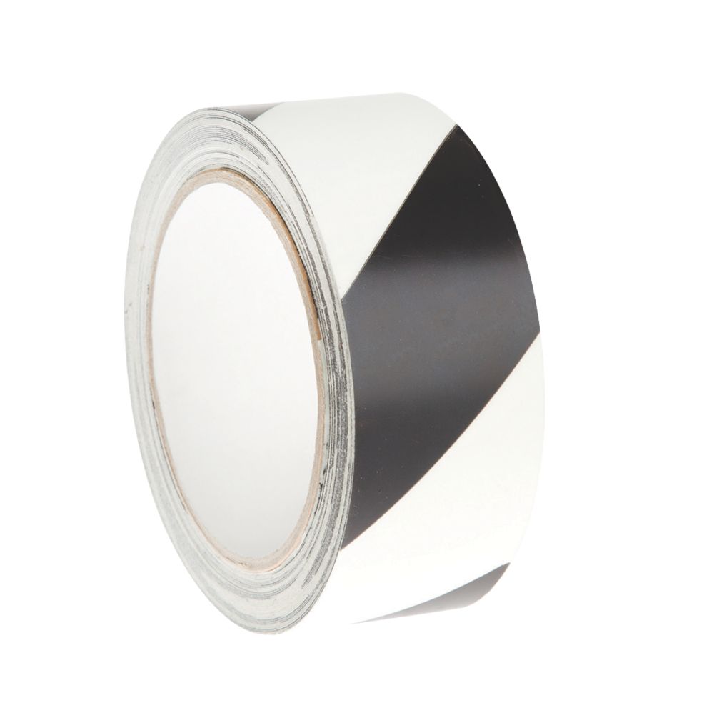 Image of Nite-Glo Chevron Safety Tape Luminescent / Black 10m x 40mm 