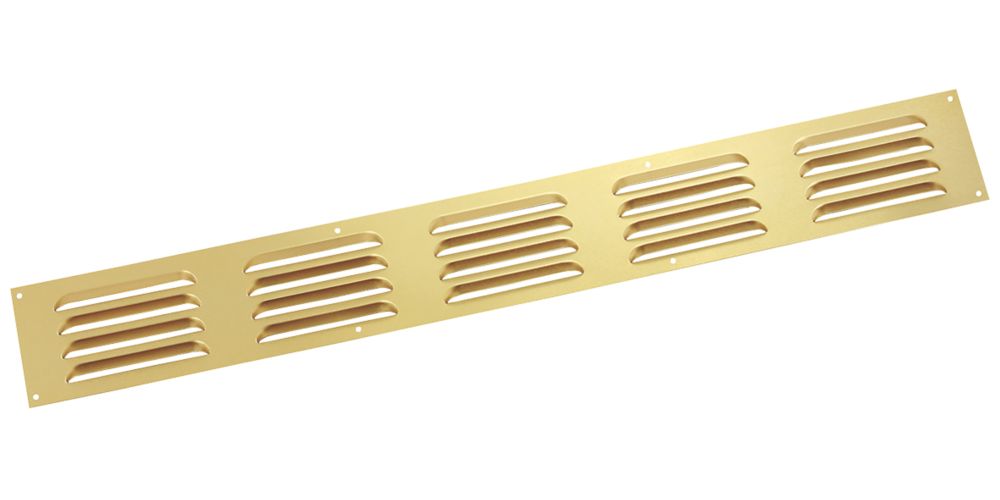 Image of Map Vent Fixed Louvre Vent Gold 466mm x 51mm 