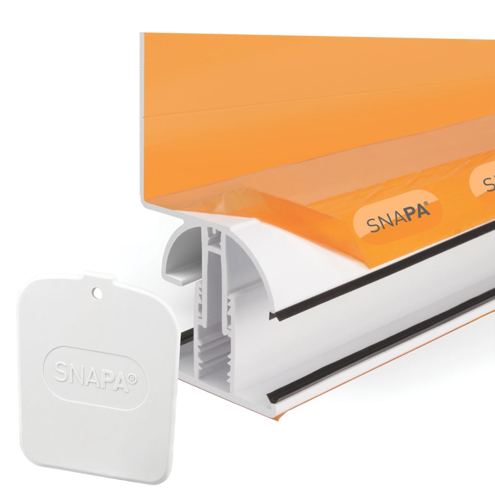 Image of SNAPA White 16mm Wall Side Bar 4000mm x 70mm 