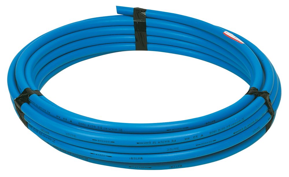 Image of MDPE Pipe Blue 25mm x 50m 