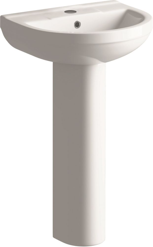 Image of Walker Full Pedestal Basin 1 Tap Hole 500mm 