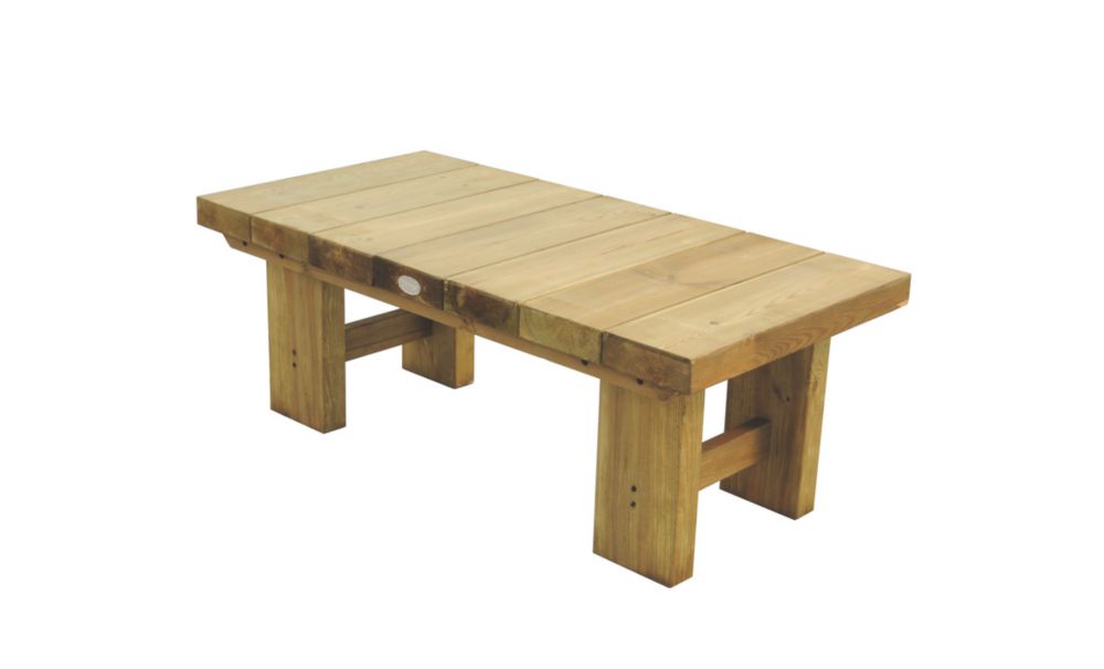 Image of Forest Low Sleeper Garden Table 1225mm x 600mm x 445mm 