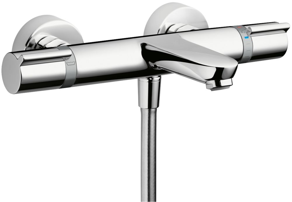 Image of Hansgrohe Versostat Wall-Mounted Thermostatic Bath/Shower Mixer Tap Chrome 