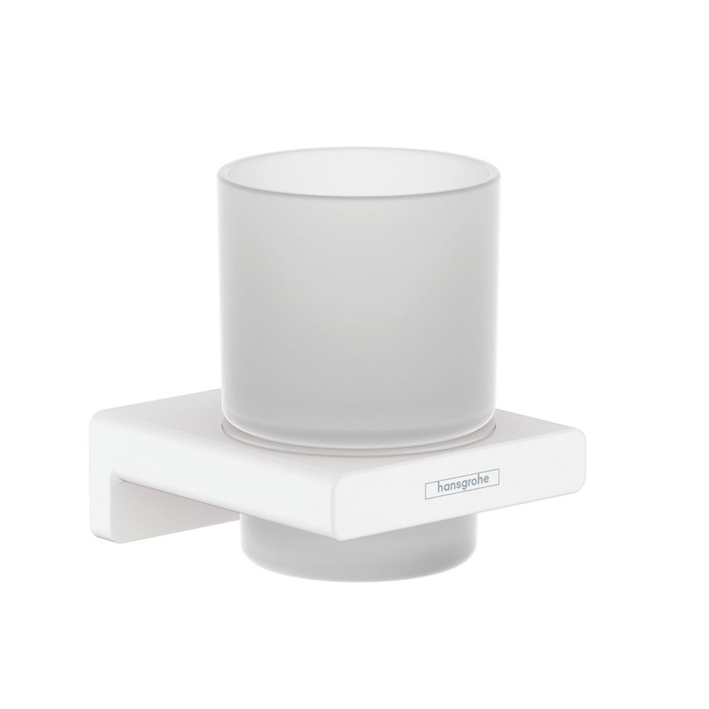 Image of Hansgrohe AddStoris Toothbrush Tumbler Matt White 