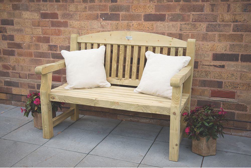 Image of Forest Harvington Garden Bench Mixed Softwood 4' x 3' 