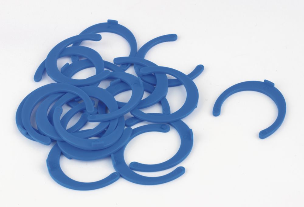 Image of FloPlast FloFit+ Collet Clips Blue 22mm 20 Pack 