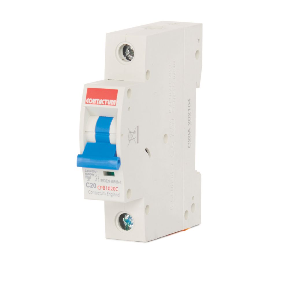 Image of Contactum Defender 20A SP Type C MCB 