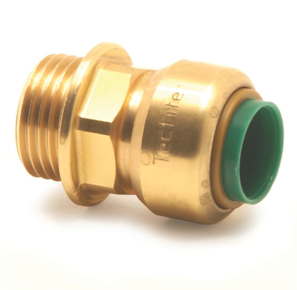 Image of Tectite Classic T3P Brass Push-Fit Equal Straight Male Connector 3/4" x 3/4" 
