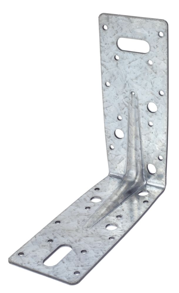 Image of Sabrefix Heavy Duty Angle Brackets Galvanised 63mm x 150mm 10 Pack 