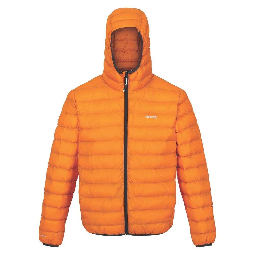 Image of Regatta Hooded Marizion Jacket Orange Pep 