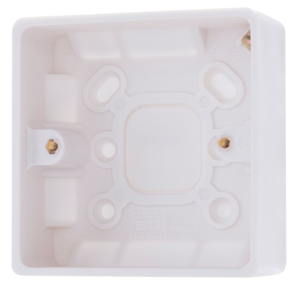 Image of British General 1-Gang Surface Pattress Surface Box 29mm 