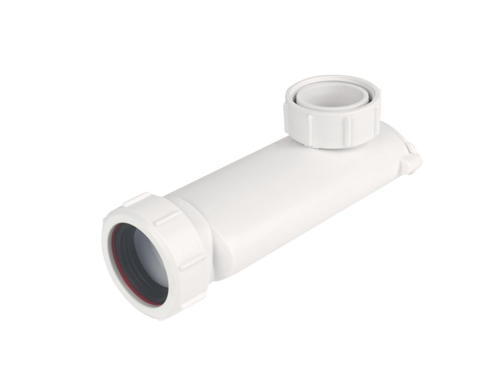 Image of McAlpine WV-1 Space Saver with Self-Closing Waste Valve White 1 1/2" 
