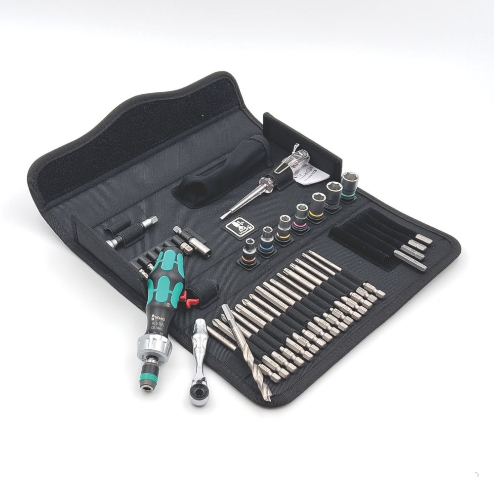 Image of Wera Kraftform Kompakt H1 Woodcraft Kit 41 Pieces 