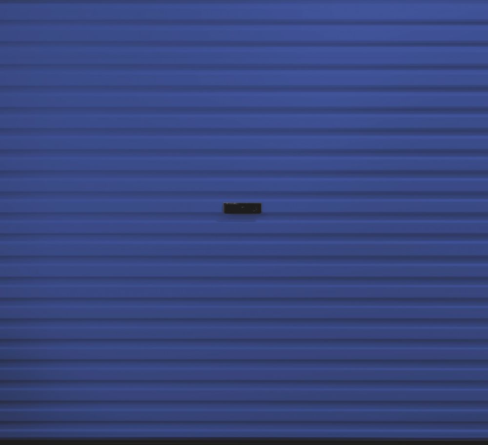 Image of Gliderol 7' 1" x 7' Non-Insulated Steel Roller Garage Door Ultramarine Blue 