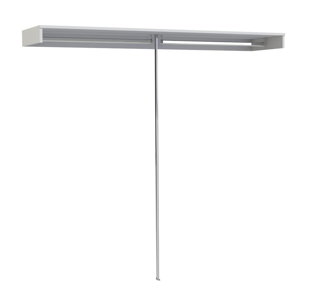 Image of Spacepro Shelf & Hanger Bar Dove Grey 2400-2800mm x 108mm 