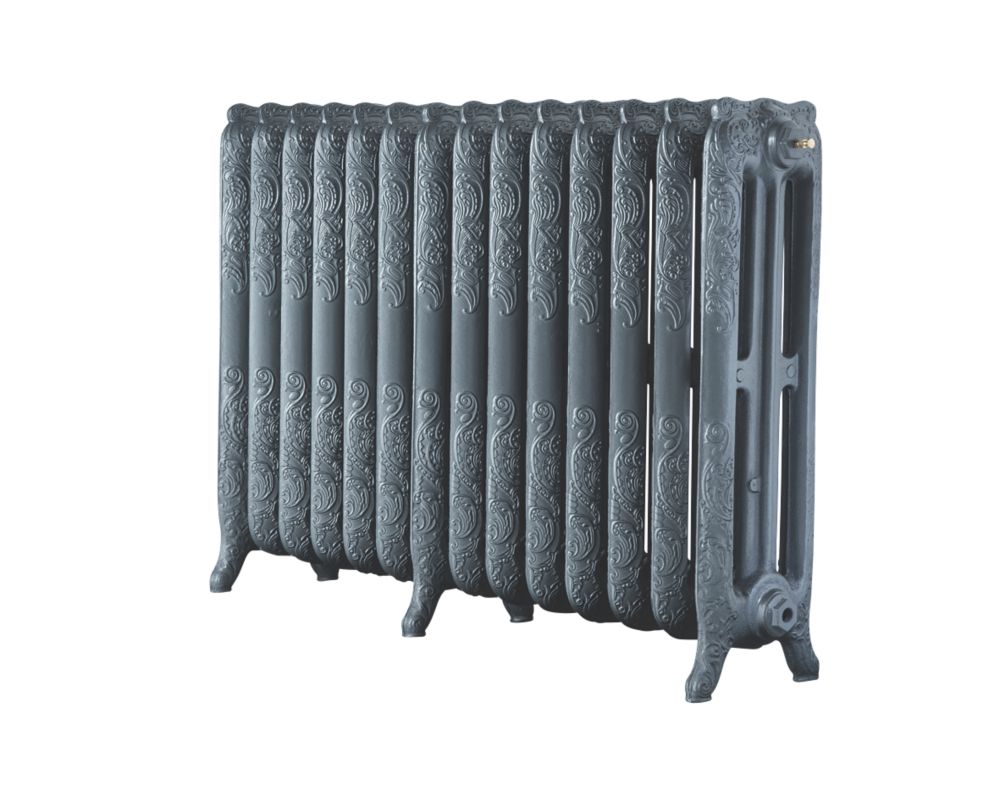 Image of Arroll Montmartre 3-Column Cast Iron Radiator 760mm x 1154mm Cast Grey 6879BTU 