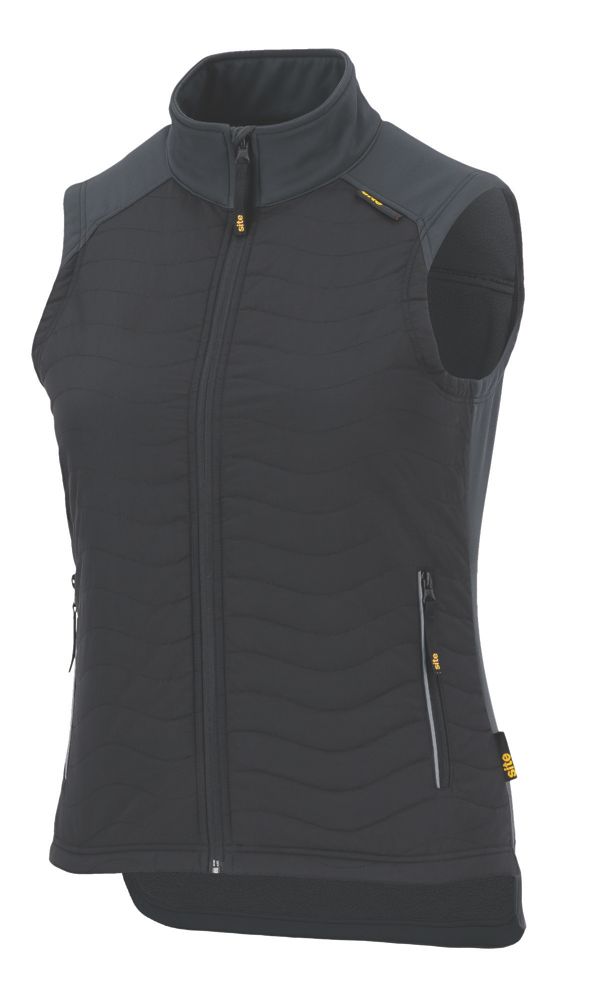 Image of Site Docherty Body Warmer Black Size 16 