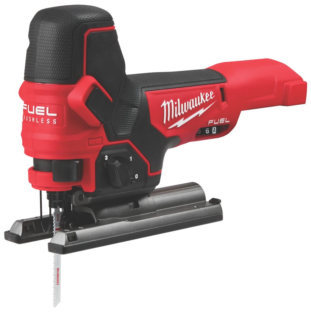 Image of Milwaukee M18 FBJS-0 FUEL 18V Li-Ion RedLithium Brushless Cordless Body-Grip Jigsaw - Bare 