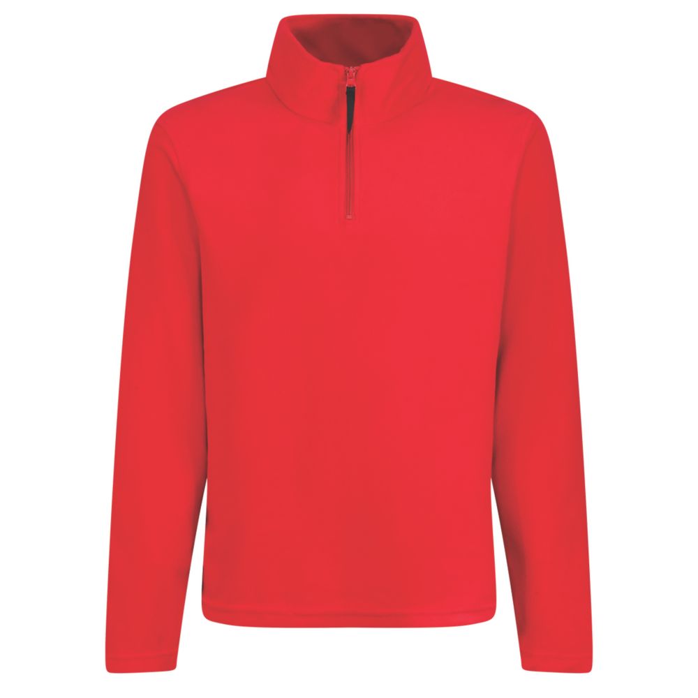 Image of Regatta Micro Zip Neck Fleece Classic Red Large 41 1/2" Chest 