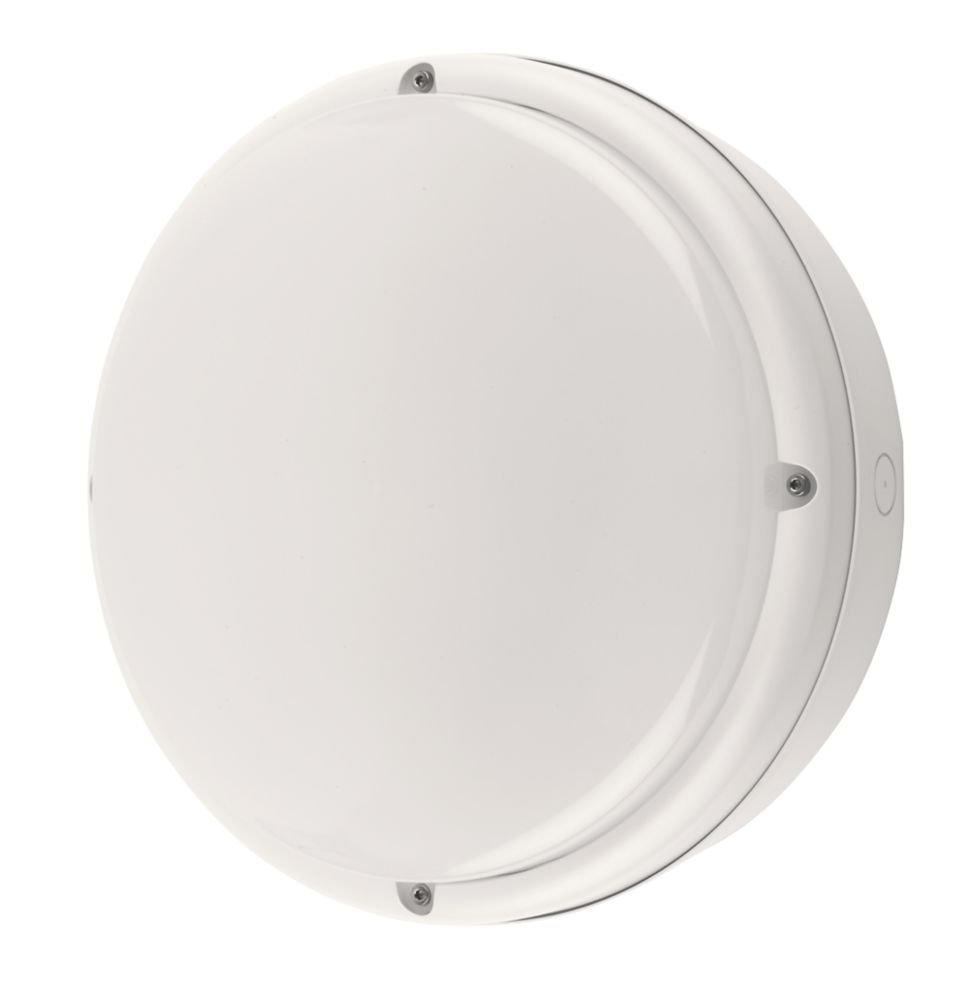 Image of Philips Ledinaire Indoor & Outdoor Maintained Emergency Round LED Bulkhead With Microwave Sensor White 19W 1700lm 