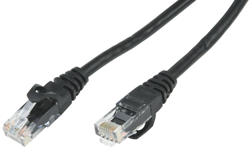 Image of Philex Black Unshielded RJ45 Cat 6 Ethernet Cable 10m 
