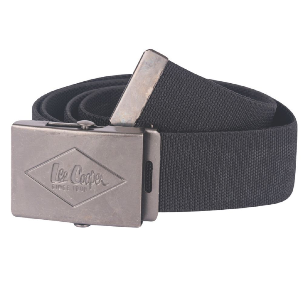 Image of Lee Cooper Canvas Belt Black 28-48" 