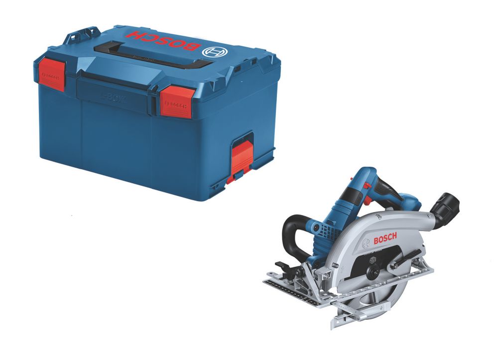 Image of Bosch GKS 18V-70 L 190mm 18V Li-Ion Coolpack Brushless Cordless BITURBO Circular Saw in L-Boxx - Bare 
