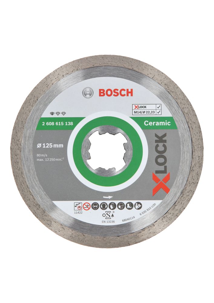 Image of Bosch X-Lock Multi-Material Diamond Cutting Disc 125mm 