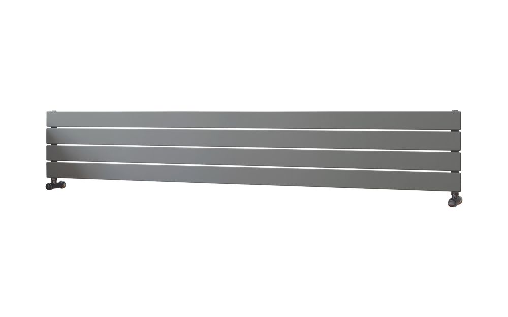 Image of Ximax Oceanus Designer Radiator 295mm x 1800mm Silver 2075BTU 