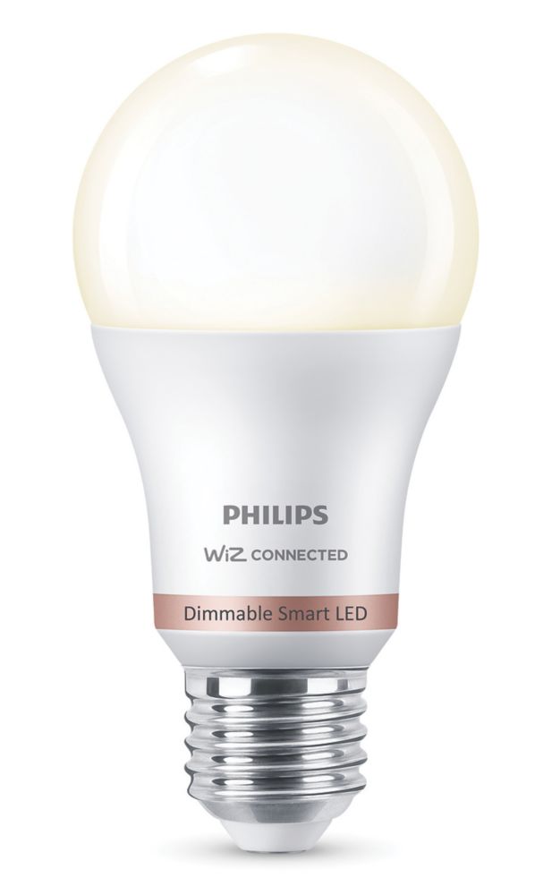 Image of Philips LED A60 Warm White Dimmable ES E27 LED Smart Light Bulb 8W 806lm 
