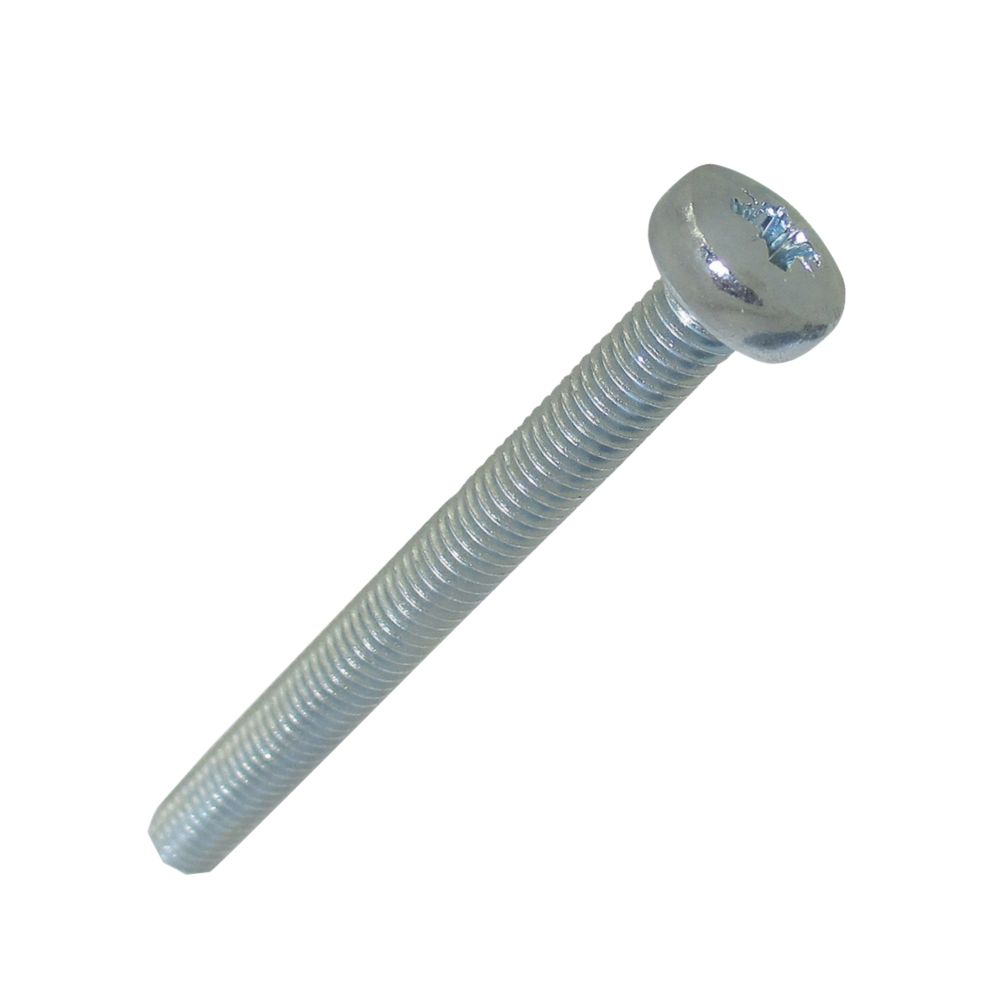 Image of Easyfix Bright Zinc-Plated Pan Machine Screws M5 x 50mm 25 Pack 