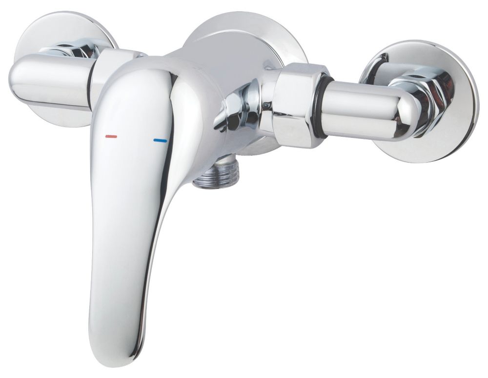Image of Swirl Tarn Exposed Shower Valve Fixed Chrome 