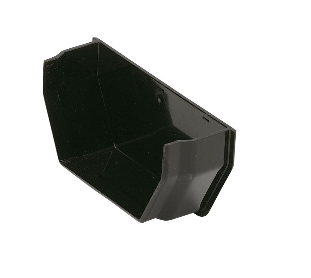 Image of FloPlast Square Internal Stop End Black 114mm 