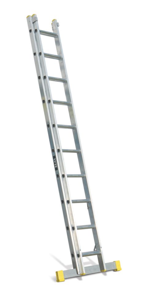 Image of Lyte 2-Section Aluminium Extension Ladder 4.88m 