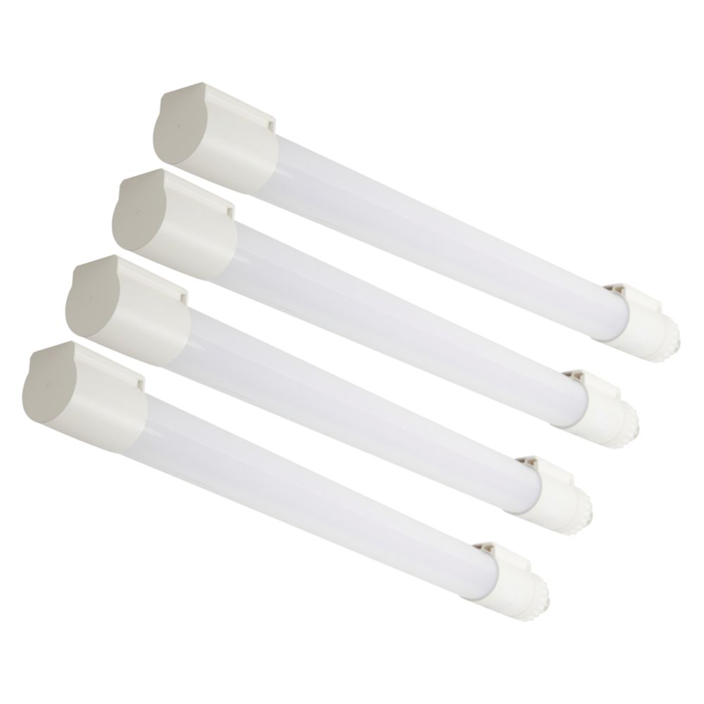 Image of 4lite Single 2' LED Non-Corrosive Batten 32W 1600lm 220-240V 4 Pack 