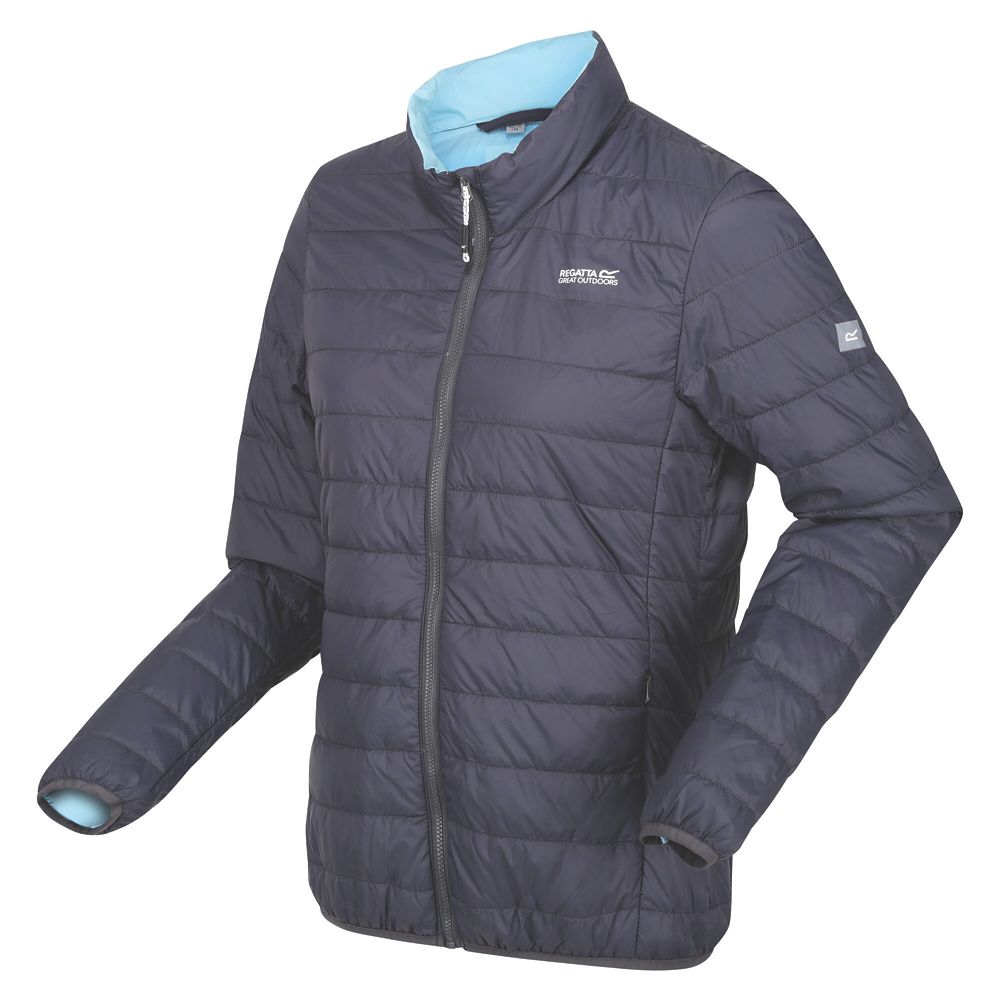 Image of Regatta Womens Hillpack Jacket Seal Grey / Sea Haze Size 14 