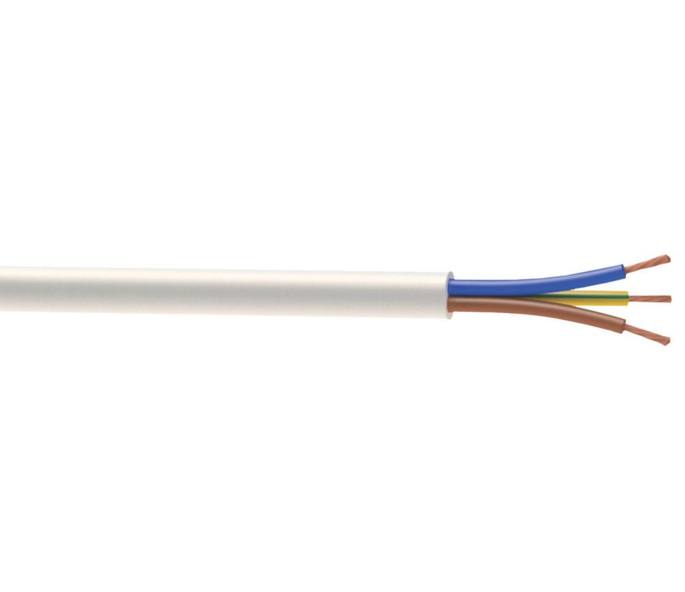 Image of Time 3183TQ White 3-Core 2.5mmÂ² Flexible Cable 5m Coil 