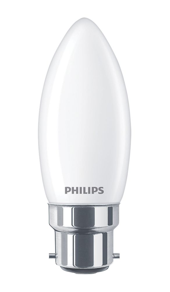 Image of Philips BC Candle LED Light Bulb 470lm 4W 