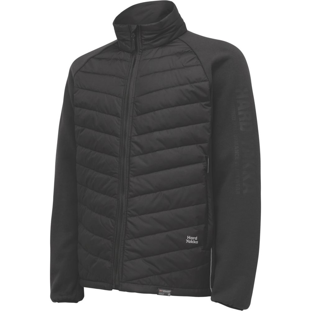 Image of Hard Yakka Apex Hybrid Jacket Black Medium 38" Chest 