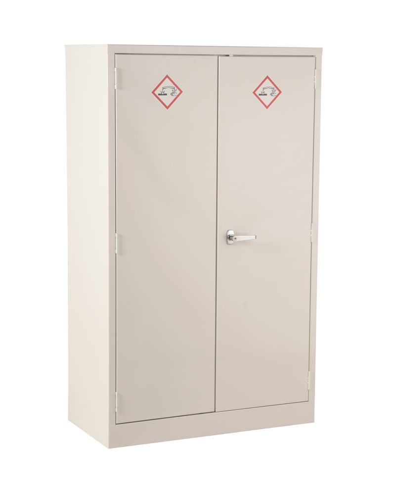 Image of 2-Shelf Acid Cabinet White 915mm x 457mm x 1524mm 