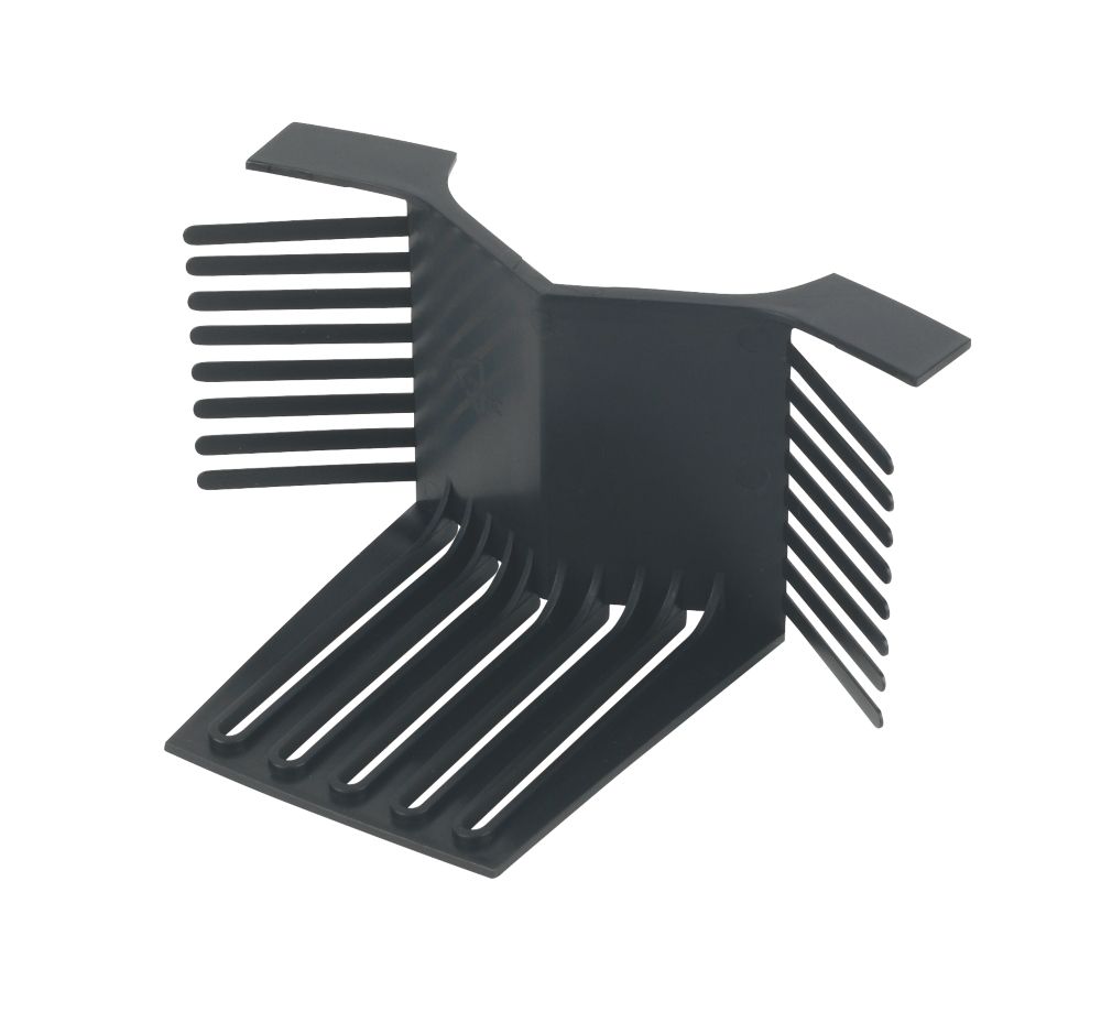 Image of Glidevale Black Universal Dry Verge End Caps 2 Pack 