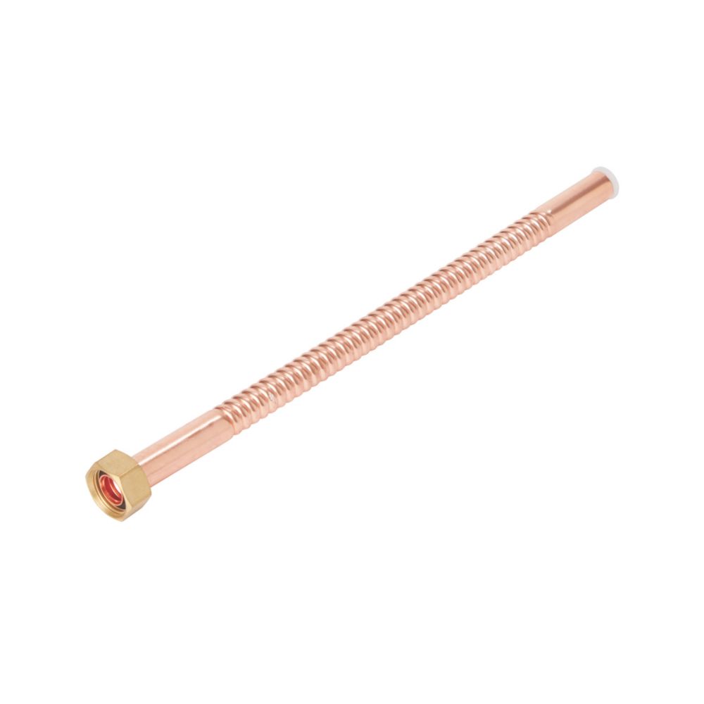 Image of Flomasta Semi-Rigid Copper Hose 15mm x 1/2" x 300mm 