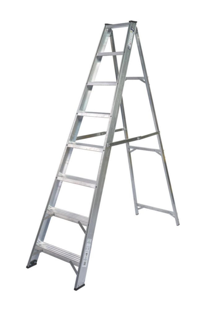 Image of Lyte Aluminium 8-Treads Swingback Stepladder 1.70m 