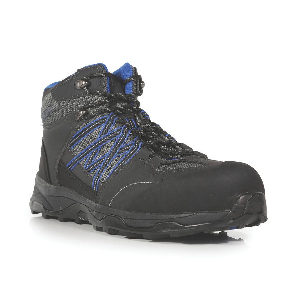Image of Regatta Claystone S3 Safety Boots Briar/Oxford Blue Size 12 