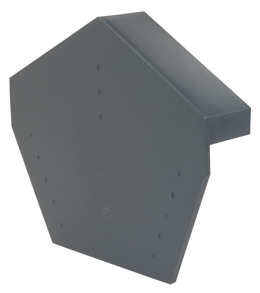 Image of Glidevale Grey Universal Dry Verge Angled Ridge Caps 2 Pack 