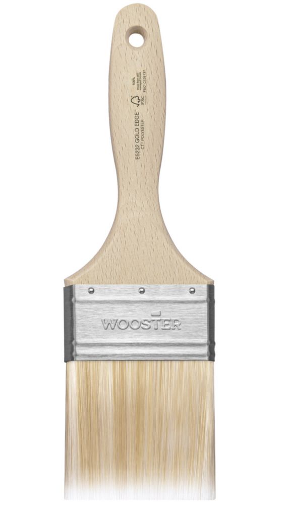 Image of Wooster Gold Edge Cutting-In Paintbrush 3" 